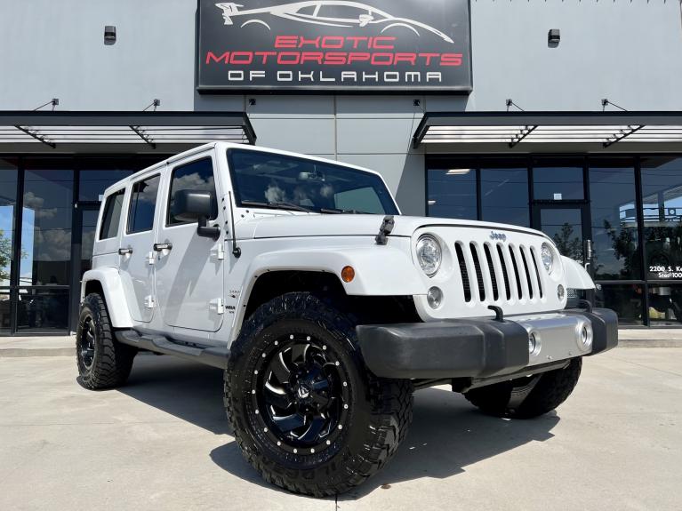 Used 2017 Jeep Wrangler Unlimited Sahara for sale $32,495 at Exotic Motorsports of Oklahoma in Edmond OK