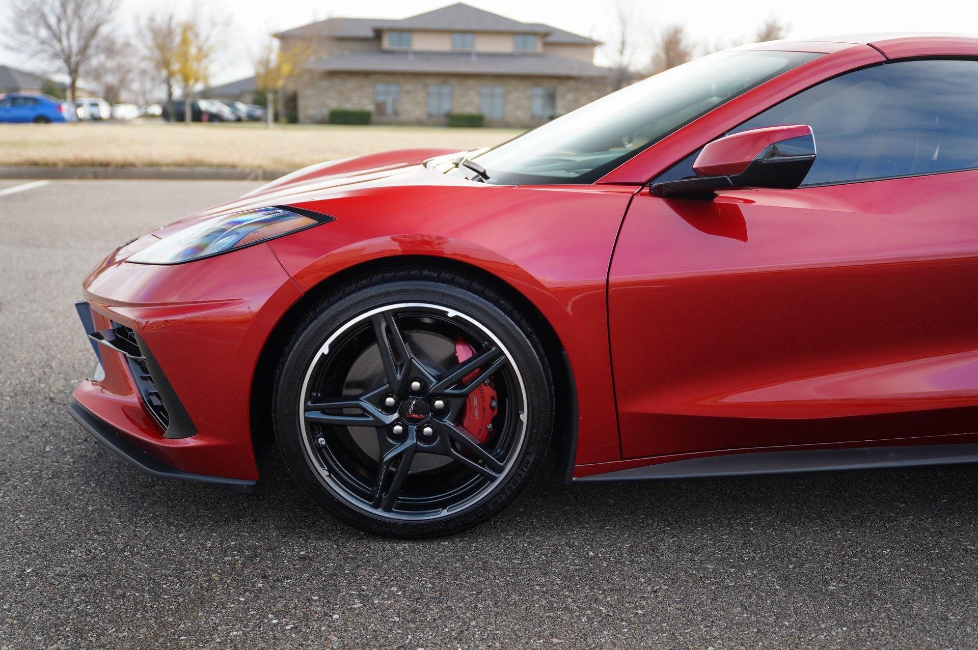 Custom Red & Black C8 Aftermarket Wheels | RVRN RV-DS016
