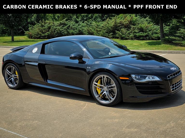 Used 2011 Audi R8 5.2 Gated Manual PPF Factory Carbon Ceramic Brakes For Sale Sold Exotic Motorsports of Oklahoma Stock C1085