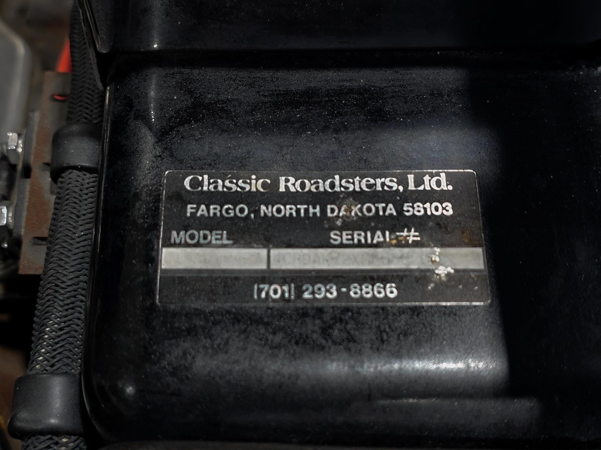 1991 Classic Roadsters Cobra Kit Car photo 4