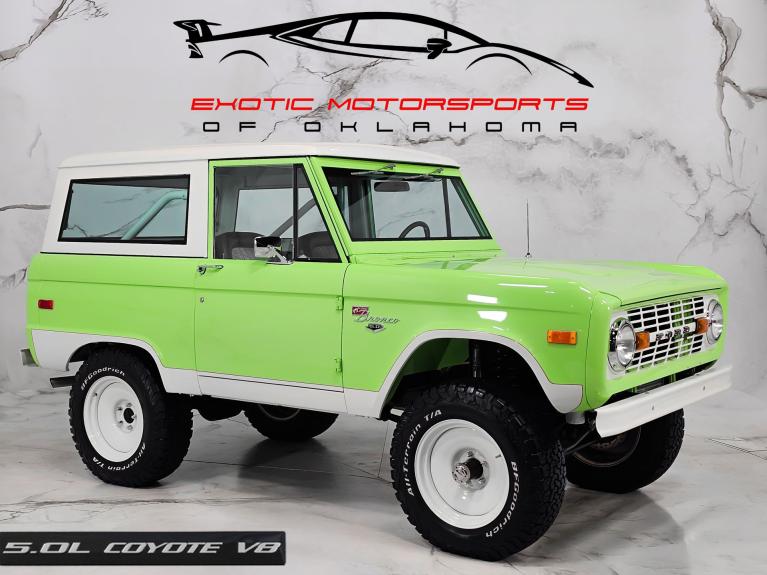 Used 1970 Ford Bronco GEN 3 5.0L V8 COYOTE V8 W/10-SPEED AUTO for sale $174,947 at Exotic Motorsports of Oklahoma in Edmond OK