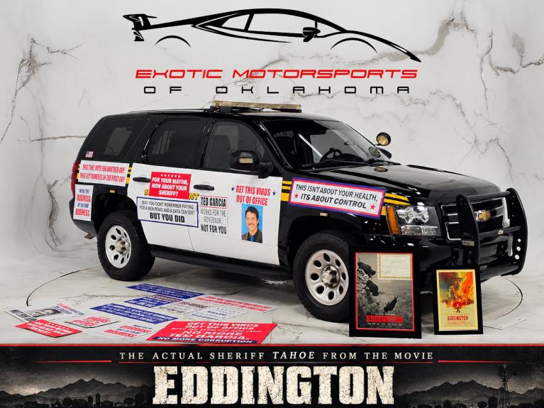 Used 2009 Chevrolet Tahoe Police * SHERIFF MOVIE VEHICLE - EDDINGTON for sale Call for price at Exotic Motorsports of Oklahoma in Edmond OK