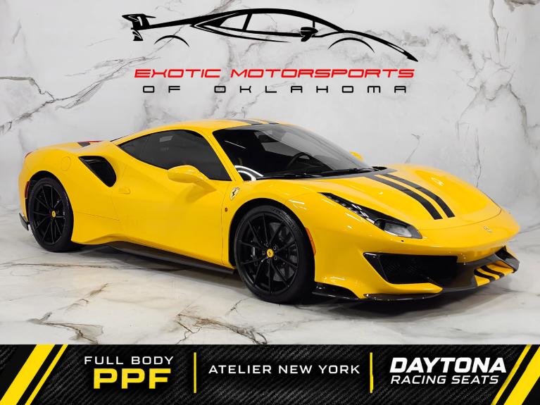 Used 2019 Ferrari 488 Pista ATELIER NEW YORK * DAYTONA SEATS * FULL BODY PPF for sale Call for price at Exotic Motorsports of Oklahoma in Edmond OK