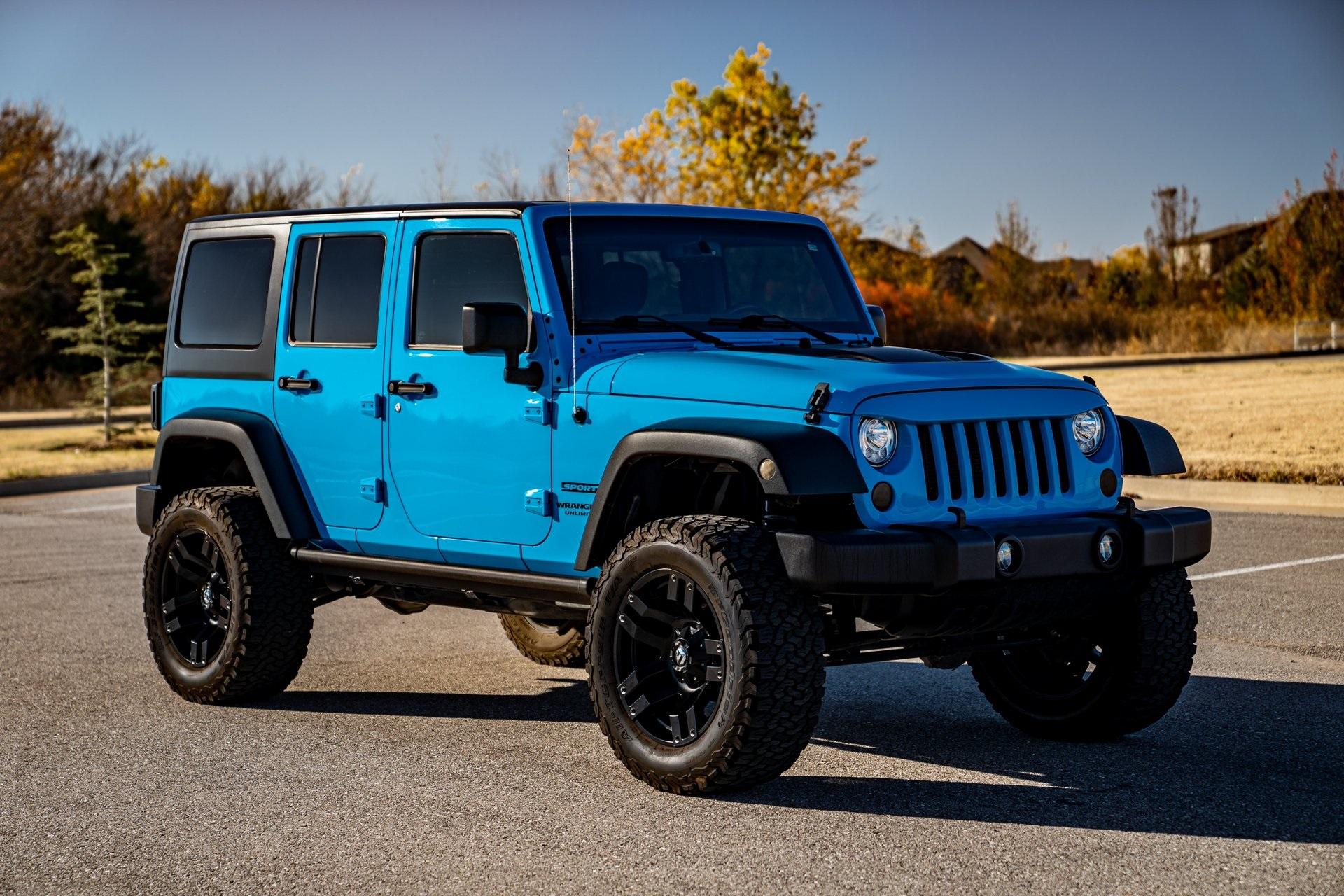 Used 2017 Jeep Wrangler Unlimited Sport/FUEL WHEELS/LIFT/AMP POWER RUNNING  BOARDS/RARE COLOR CHEIF For Sale (Sold) | Exotic Motorsports of Oklahoma  Stock #C737